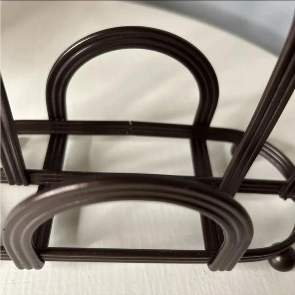 Brown Metal Two Sided Napkin Holder - Picture 4 of 6